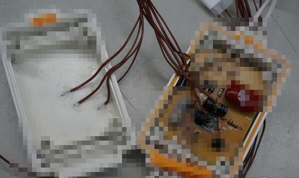 除了電路板及電容部分，也會在對應的外殼相對位置黏貼感溫線，看看過程中是否會將熱傳遞到外殼。